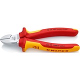 KNIPEX Seitenschneider 70 06 160, Schneid-Zange rot/gelb, Länge 125mm