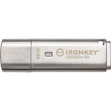 Kingston IronKey Locker+ 50 32 GB, USB-Stick aluminium, USB-A 3.2 Gen 1