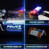 Lumibricks Cyberpunk Neoncity - Polizei Streifenwagen, Konstruktionsspielzeug 