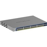 Netgear GS752TXP, Switch grau, 390W PoE Budget