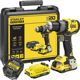 Stanley Akku-Bohrschrauber (SFMCD725D2K-QW), 18Volt schwarz/gelb, 2x Li-Ion-Akku 2,0Ah, in Koffer