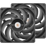 Thermaltake TOUGHFAN 12 Pro High Static Pressure PC Cooling Fan 120x120x25, Gehäuselüfter schwarz, 2 Fans Pack, 120 mm