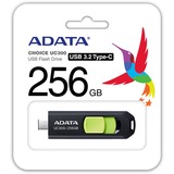 ADATA UC300 256GB, USB-Stick schwarz/grün, USB-C 3.2 Gen 1