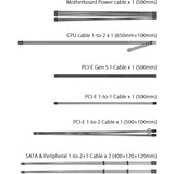 ASUS TUF Gaming 850W Gold EVO, PC-Netzteil schwarz, 1x 12-Pin High Power GPU, 3x PCIe, Kabelmanagement, 850 Watt
