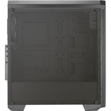 Aerocool Genesis ARGB, Tower-Gehäuse schwarz, Seitenteil aus Acryl