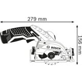 Bosch Professional Akku-Handkreissäge GKS 12V-26 Professional, 12Volt blau/schwarz, 2x Li-Ionen Akku 3,0Ah, in L-BOXX