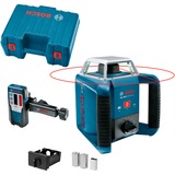 Bosch Rotationslaser GRL 400 H Professional, mit Empfänger blau/schwarz, Koffer, rote Laserlinie