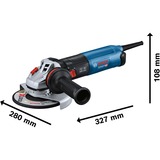 Bosch Winkelschleifer GWS 17-150 S Professional blau/schwarz, 1.700 Watt