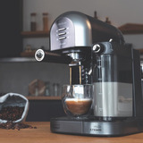 Cecotec Power Instant-ccino 20 Chic Serie Nera, Espressomaschine schwarz/edelstahl, 1470 Watt