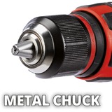EINHELL Akku-Schlagbohrschrauber TE-CD 18/48 Li, 18Volt schwarz, 2x Li-Ionen Akku 2,0Ah
