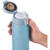 Emsa TRAVEL MUG light Thermobecher hellblau, 0,4 Liter, Flip-Deckel