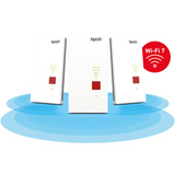 FRITZ! Mesh-Set 2700 3er-Pack, Repeater weiß/grau, Wi-Fi 7 mit bis zu 6,5 GBit/s