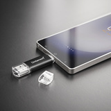 Intenso Twist Line 512 GB, USB-Stick anthrazit/transparent, USB-A 3.2 Gen 1, USB-C 3.2 Gen 1