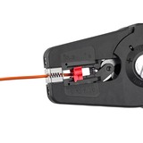 KNIPEX Automatische Abisolierzange PreciStrip16, Abisolier-Zange schwarz/rot, integrierter Drahtschneider