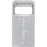 Kingston DataTraveler Micro 128 GB, USB-Stick silber, USB-A 3.2 Gen 1