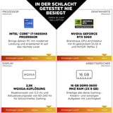 OMEN 16-am0178ng, Gaming-Notebook schwarz, Intel® Core™ i7-14650HX, NVIDIA GeForce RTX 5060, 32 GB DDR5, 1 TB (1 TB SSD), ohne Betriebssystem