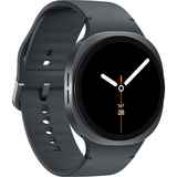 SAMSUNG Galaxy Watch8, Smartwatch dunkelgrau, 44 mm, Sport Band M/L