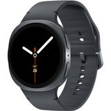 SAMSUNG Galaxy Watch8, Smartwatch dunkelgrau, 44 mm, Sport Band M/L