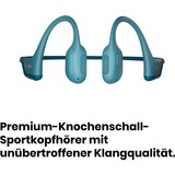 Shokz OpenRun Pro, Kopfhörer hellblau, Bluetooth, IP55