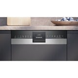 Siemens SR55ZS10ME IQ500, Spülmaschine edelstahl (gebürstet)/schwarz, 45 cm, Home Connect