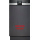 Siemens SR55ZS10ME iQ500, Spülmaschine edelstahl (gebürstet)/schwarz, 45 cm, Home Connect
