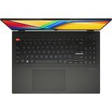 ASUS Vivobook S 16 Flip (TN3604YA-MC080W), Notebook schwarz, AMD Ryzen 7 7730U, AMD Radeon Graphics, 16 GB DDR4, 1 TB (1 TB SSD), Windows 11 Home 64-Bit
