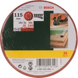Bosch Schleifblatt-Set für Exzenter-Schleifer, 25-teilig P80 / 120 / 240