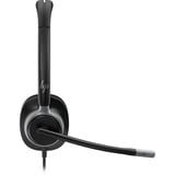 HP Poly Focus 625 Fold Stereo Bluetooth Headset (C56XSAA) schwarz, Bluetooth, USB-C-Dongle, 3,5 mm Klinke