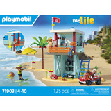 PLAYMOBIL 71903 myLife Rettungsturm mit Beach Buggy, Konstruktionsspielzeug 