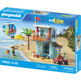 PLAYMOBIL 71903 myLife Rettungsturm mit Beach Buggy, Konstruktionsspielzeug 