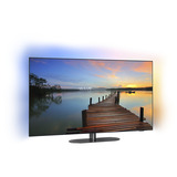 Philips 55OLED810/12, OLED-Fernseher 139 cm (55 Zoll), schwarz, UltraHD/4K, Ambilight, Triple Tuner, 120Hz Panel