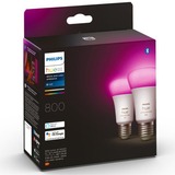 Philips Hue White & Color Ambiance E27, LED-Lampe Doppelpack, ersetzt 60 Watt