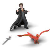 Schleich Wizarding World Harry Potter Harry & Fawkes mit Schwert, Spielfigur 