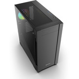 Sharkoon S25-W2 ARGB, Tower-Gehäuse schwarz, Tempered Glass, Modell 2026