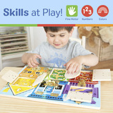 Spin Master Melissa & Doug - Motoriktafel Schlösser, Geschicklichkeitsspiel 