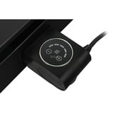 WMF LONO Tischgrill mit Glasdeckel, Elektrogrill schwarz/edelstahl, 2.200 Watt