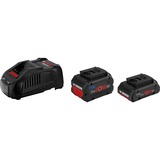 Bosch Starter-Set 1 x ProCORE18V 4.0Ah + 1 x ProCORE18V 5.5Ah + GAL 1880 CV Professional schwarz, 2x Akku + Ladegerät