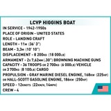 COBI LCVP Higgins Boat, Konstruktionsspielzeug Maßstab 1:35
