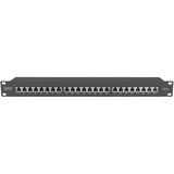 Digitus DN-91624S-EA-B, Patchpanel schwarz, 19", Cat.6A