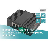 Digitus Gigabit EthernetPoE Injektor, Industriell, PoE-Injektor schwarz