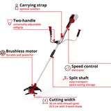 EINHELL Akku-Motorsense AGILLO 36/255 BL-Solo, 36Volt (2x18V) rot/schwarz, ohne Akku und Ladegerät
