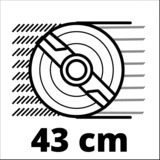 Einhell Akku-Rasenmäher GE-CM 36/43 Li M-Solo, 36Volt (2x18V) rot/schwarz, ohne Akku und Ladegerät