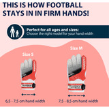 HUDORA Torwarthandschuhe für Kinder, rot, Gr. M rot/weiß, für Kinder ab 5 Jahren