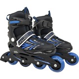 L.A. Sports Inline Skates Soft-Boot Stripes Gr. 37-41, Inline-Skates blau/schwarz, verstellbar