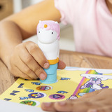 Spin Master Melissa & Doug - Sticker WOW! Einhorn Aufkleberstempel & Block, Basteln 