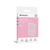 Verbatim Wireless Powerbank Charge 'n' Go 10.000mAh rosa, Qi, PD 3.0, Quick Charge 3.0