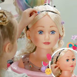ZAPF Creation BABY born Stylingkopf Regenbogen, Schmink- und Frisierkopf 