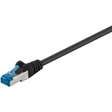 goobay RJ-45 Patchkabel Cat 6.a S/FTP (PIMF) schwarz, 15 Meter, 500 MHz