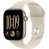 Apple Watch Series 12, Smartwatch gold, Aluminium, 42 mm, Sportarmband Sand S/M