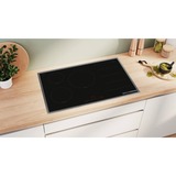 Bosch PXV845HC1E Serie 6, Autarkes Kochfeld schwarz/edelstahl, 80 cm